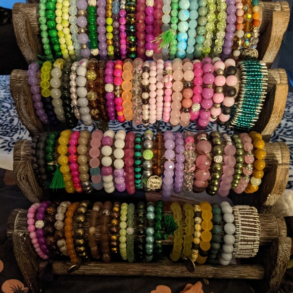 Bracelets and rack